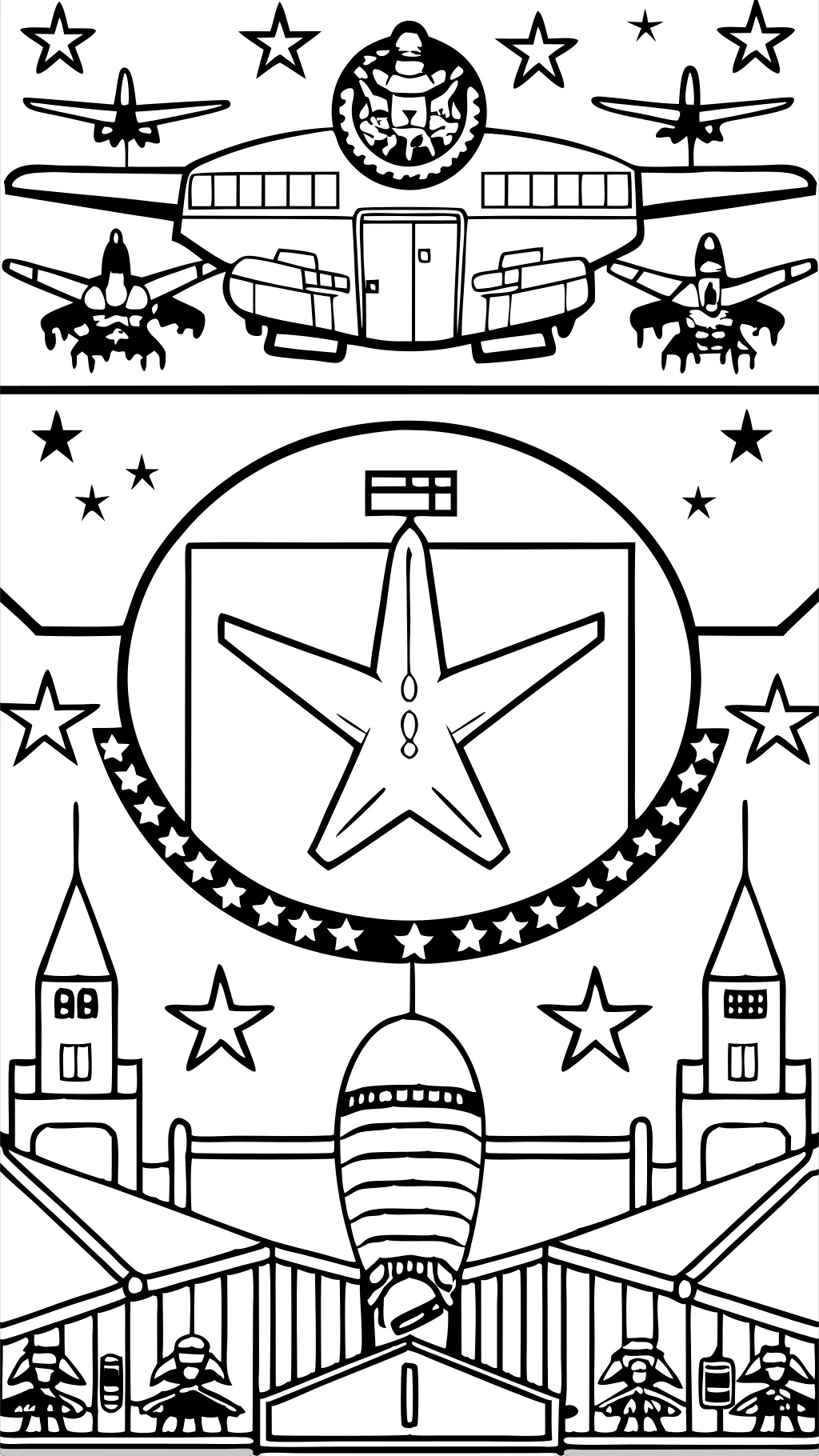 coloring pages air force